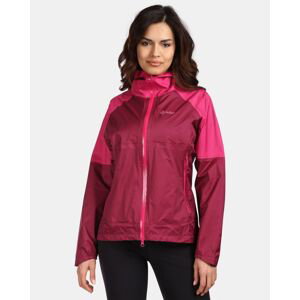 Women's outdoor hardshell jacket Kilpi HURRICANE-W Dark red