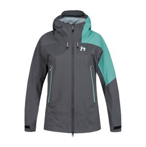 Women's hardshell jacket Hannah ADELAIDE asphalt/wasabi