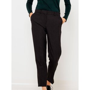 Black patterned shortened trousers CAMAIEU - Women