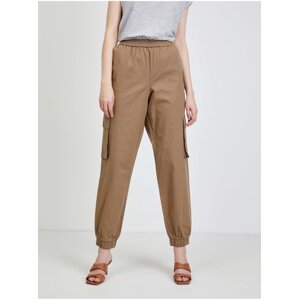 Brown trousers with pockets VILA Allo - Ladies