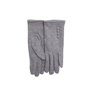 Light grey gloves with buttons