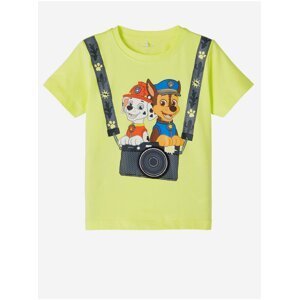 Yellow boys' T-shirt with print name it Alexej - Boys
