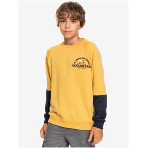 Blue-yellow boys sweatshirt Quiksilver Open Spot - Boys