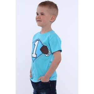 Boys' T-shirt with blue number