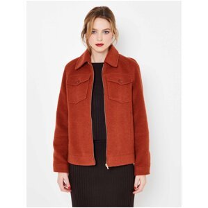 Brown Light Jacket camaieu wool - Women