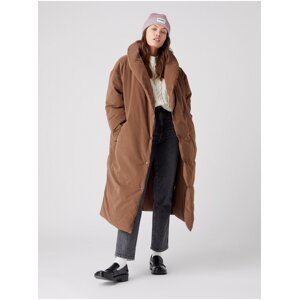 Brown Women's Winter Coat with Wrangler Collar - Women