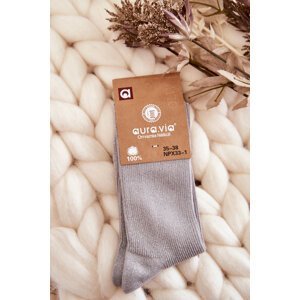Women's Socks with shiny thread Gray