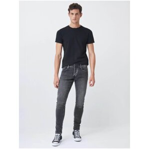 Grey Mens Skinny Fit Jeans Jeans - Men