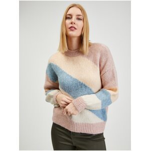 Blue-pink ladies striped sweater ORSAY - Women