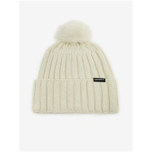 Women's cream beanie with Converse wool blend - Women's