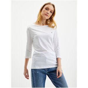 White Women's T-Shirt with three-quarter sleeves Tommy Hilfiger - Women