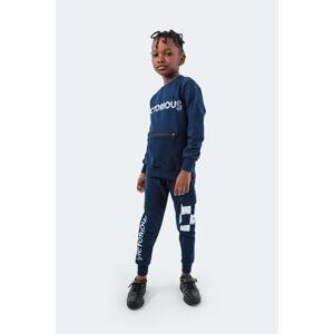 Slazenger Dion Unisex Kids Tracksuit Suit Navy Blue