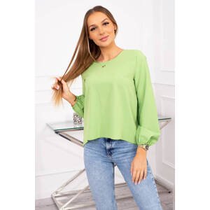 Elegant flowing blouse light green