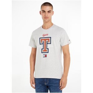 Light grey Men's T-Shirt Tommy Jeans Modern Sport - Men