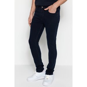 Trendyol Dark Navy Blue Men's Premium Flexible Fabric Skinny Fit Jeans Denim Trousers.