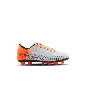 Slazenger Score I Kr Football Mens Turf Shoes White/Orange.