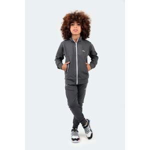 Slazenger Differ Unisex Kids Tracksuit Suit Dark Gray