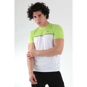 Slazenger Observe Pánske tričká biela / zelená