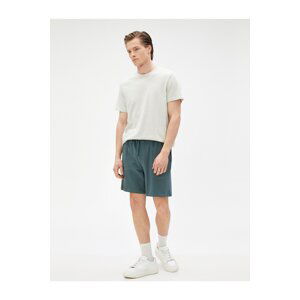 Koton Basic Bermuda Shorts Waist Laced Pocket Detailed Slim Fit