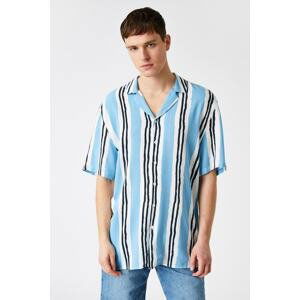 Koton Striped Short Sleeve Summer Shirt