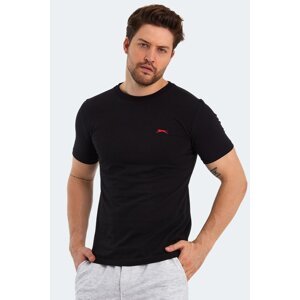 Slazenger PANCO Pánske tričko s krátkym rukávom čierne