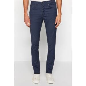 Trendyol Dark Blue Waxed Skinny Fit Jeans Jeans