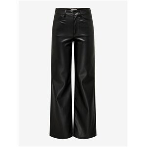 Black Women's Leatherette Trousers ONLY Madison - Women