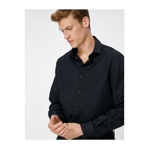 Koton Basic Shirt Long Sleeve Classic Collar Buttoned Non Iron