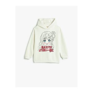 Koton Anime Hoodie & Sweatshirt Long Sleeve Rayon