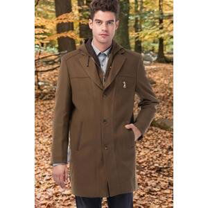 PLT8354 DEWBERRY SLIM-FIT COAT-FLAT CAMEL