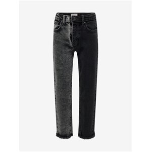 Grey-black girly straight fit jeans ONLY Calla - Girls