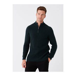 LC Waikiki Standing Collar Long Sleeved Men's Knitwear Sweater