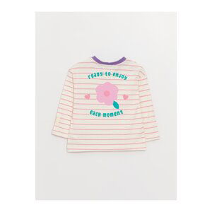 LC Waikiki Crew Neck Long Sleeve Striped Baby Girl T-Shirt