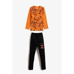 Koton Boy's Orange Pajama Set