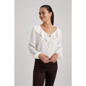 DEFACTO Regular Fit Long Sleeve Blouse