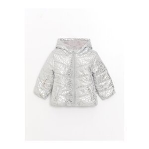 LC Waikiki Hooded Long Sleeve Patterned Baby Girl Coat