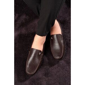 Ducavelli Fruga Genuine Leather Men's Casual Shoes, Loafers, Lightweight Shoes, Leather Loafers.