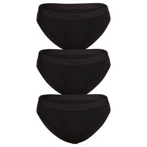 3PACK women's panties Hugo Boss black