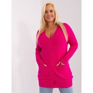 Fuchsia long sweater in a larger size