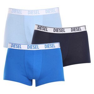 3PACK Men's Diesel Boxer Shorts Blue