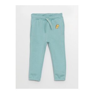 LC Waikiki Baby Boy Tracksuit Bottoms with an Elastic Printed Waist.