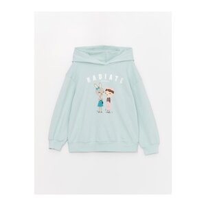 LC Waikiki Girls' Printed Long Sleeve Hoodie