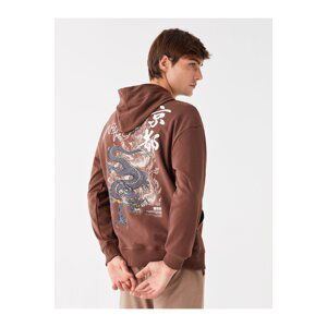 LC Waikiki Men's Long Sleeve Printed Hoodie