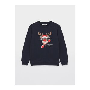 LC Waikiki Crew Neck Christmas Theme Long Sleeve Boys' Sweatshirt.