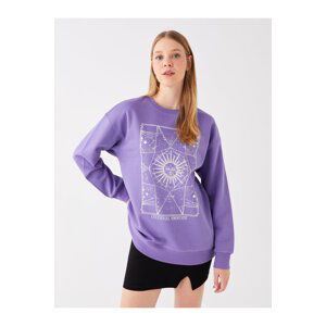 LC Waikiki Women's Crew Neck Printed Long Sleeve Sweatshirt