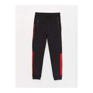 LC Waikiki Color-blocked Boys Jogger Sweatpants with Elastic Waist.