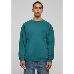 Pigment Dyed Crew Neck teal
