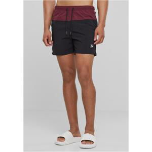 Block Swim Shorts Cherry/Black