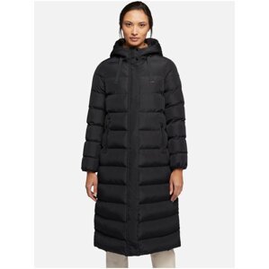 Women's black winter quilted coat Geox Anylla - Women
