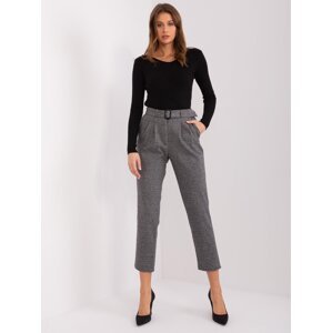 Dark grey women's knitted trousers